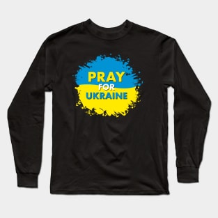 Pray For Ukraine Ukraine Support T shirt Long Sleeve T-Shirt